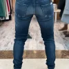 ⁦ג'ינס REPLAY סקיני קלאסי בצבע כחול כהה⁩ – תמונה ⁦5⁩