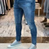 ⁦ג'ינס Craiser סופר סקיני כחול משופשף עם קרעים PANAMERA⁩ – תמונה ⁦3⁩
