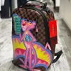 ⁦תיק SPRAYGROUND - חום ורוד⁩ – תמונה ⁦2⁩